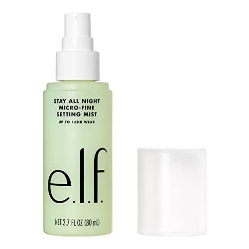 e.l.f. Cosmetics Stay All Night Micro-fine Setting Mist, Makeup Setting Spray, Lasts Up To 16 Hours, 2.7 Fl Oz (80ml), 2.7 Fluid_Ounces